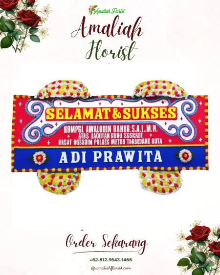 Papan Bunga Ucapan Selamat Siring Agung